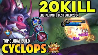 CYCLOPS BEST BUILD 2024 | BUILD TOP GLOBAL CYCLOPS GAMEPLAY | MOBILE LEGENDS✓