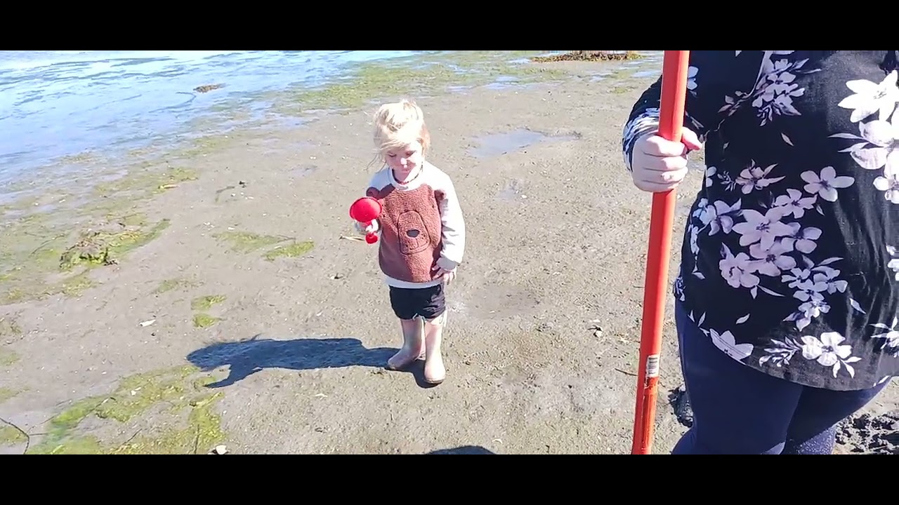 Clam digging and beaching with the kiddos at crescent Beach. 