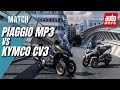 Piaggio mp3 vs kymco cv3  le match des scooters 3roues