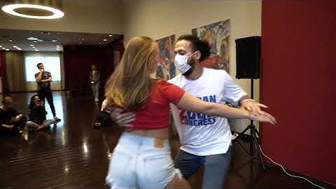 Carlos Oliveira and Anastasia Lyakh - sensual zouk demo at RZC 2021