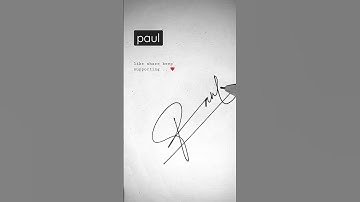 P letter signature style | Paul signature style name #shorts #youtubeshorts #youtube #viral