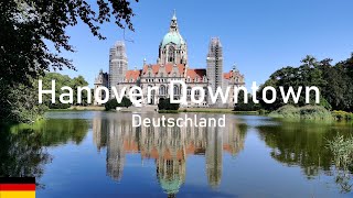 Hanover walking in Mitte (Downtown)  - August 2022 |4K UHD|