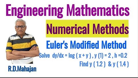 Hoe de aangepaste methode van Euler toe te passen om O.D.E. numeriek op te lossen I Numerieke met...