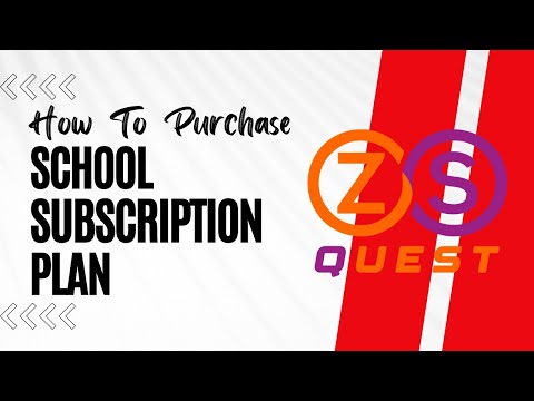 How to Purchase School Subscription Plan on ZSQuest?