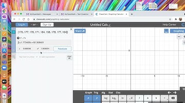 Finding the correlation coefficient  and coefficient of determination using your class calc