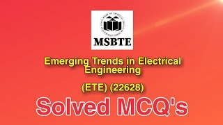 Emerging Trends in Electrical Engineering 22628 Solved MCQs screenshot 5