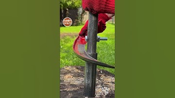 Old Tool, New Trick! Sharpening a Scythe with a Pipe and Bolt! #tools #shorts