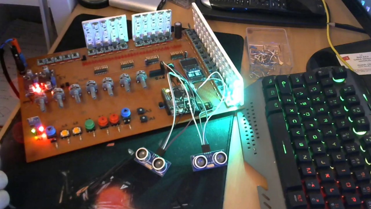 Adım Takip sistemi RGB  .. eeprom hafıza...button menü... 11 efekt özellikli