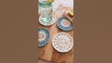 Round Crochet Coaster Pattern Tutorial - Free Pattern #crochet #freecrochetpattern