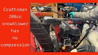 Craftsman Snowblower won’t start, easy to pull the pull cord