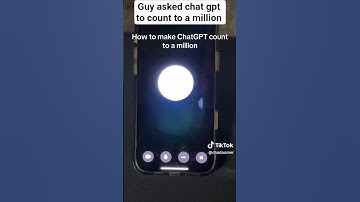 guy asked chat gpt to count to a million #fyp #ai #chatgpt