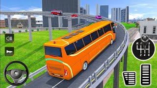 Real bus driving simulator #2024  racing bus off-road android #game #play screenshot 4