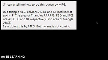 Geometry for CAT 2024  : Session 39 : Important Questions on Cevian MPG