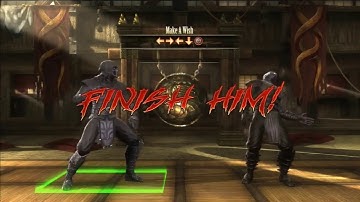 mortal kombat 9 komplete edition  ps3   noob saibot  fatalities  xray noob fatality