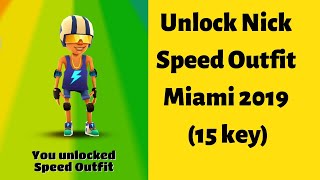 Subway Surfers Game Play Unlock Nick Speed Outfit Miami 2019