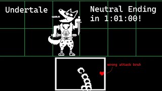 Undertale - Neutral Ending Speedrun in 1:01:00
