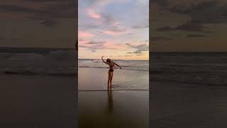 Actress Amalapal Recent Video Playing And Doing Yoga In The Seashore