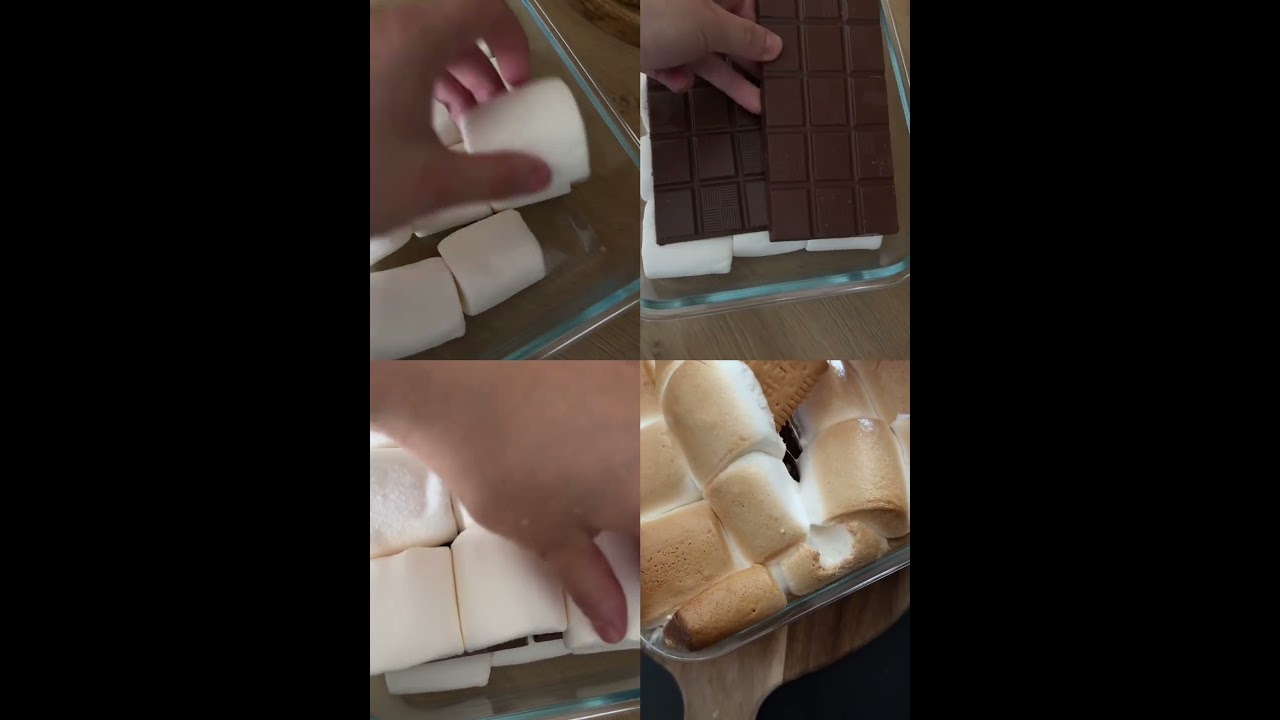 Marshmallow with chocolate🍫🥮