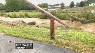 Lanesville, Indiana residents regroup after over 8 inches of rain causes extreme flash flooding Lanesville Recovering From Devastating Flash Flood