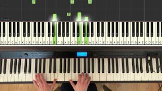'Ballade pour Adeline'  music by Paul de Senneville, easy piano tutorial for beginners, Synthesia