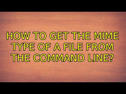 Ubuntu: How to get the mime type of a file from the command line? (2 Solutions!!)