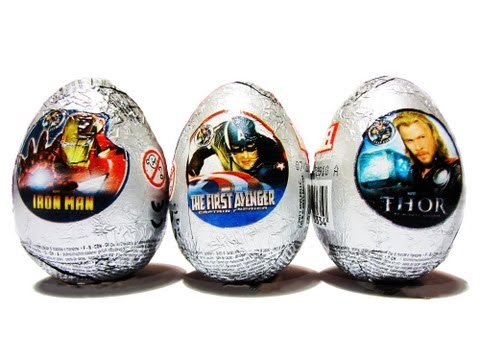 3 Marvel Avengers Surprise Eggs Unboxing Captain America Iron Man The Thor Zaini Kinder Surprise