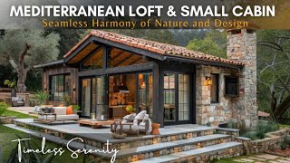 Rustic Harmony of Nature and Design: Exploring the Mediterranean Loft and Small Cabin Retreat