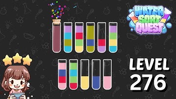 Water Sort Quest Level 276 Solution Walkthrough