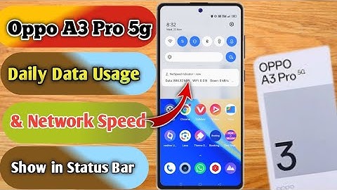 how to show daily data usage in oppo a3 pro | oppo a3 pro Show daily data usage