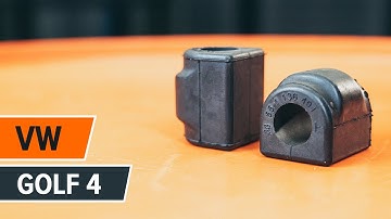 How to change Front stabilizer bushes on VW GOLF 4 TUTORIAL | AUTODOC