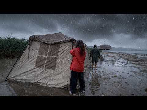 ☔️2 HARD CAMPS IN HEAVY RAIN