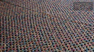 Easy Crochet Never Ending Granny Blanket: 1 Strand