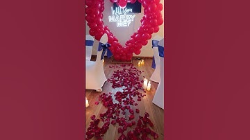 Proposal setup for her 😍😍 like and subscribe ❤️ for more event decor ideas#shortvideo #shorts #love
