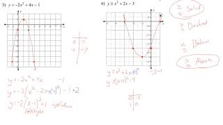 Algebra 2 Chapter 6 Test Review