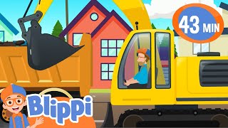 I'm An Excavator  See You Later! | BLIPPI | Educational Songs For Kids