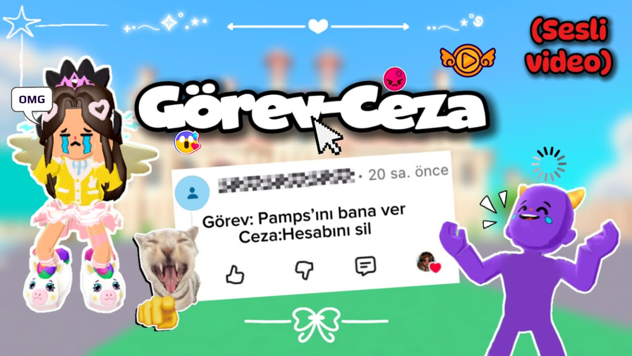 GÖREV-CEZA YAPTIM!!!😰| SESİMİ GÖSTERDİM!!!🗣️|@Tata-t6s9g #keşfet #pkxd 