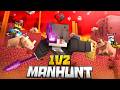 Minecraft One Heart Speedrunner VS 2 Hunters Manhunt