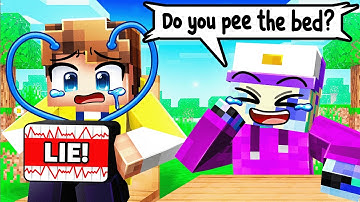 Using a FAKE LIE DETECTOR to Troll My Friend in Minecraft…