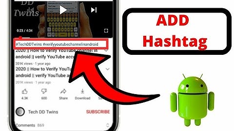 How to add hashtag in youtube videos 2021 || Add hashtag on youtube from Android