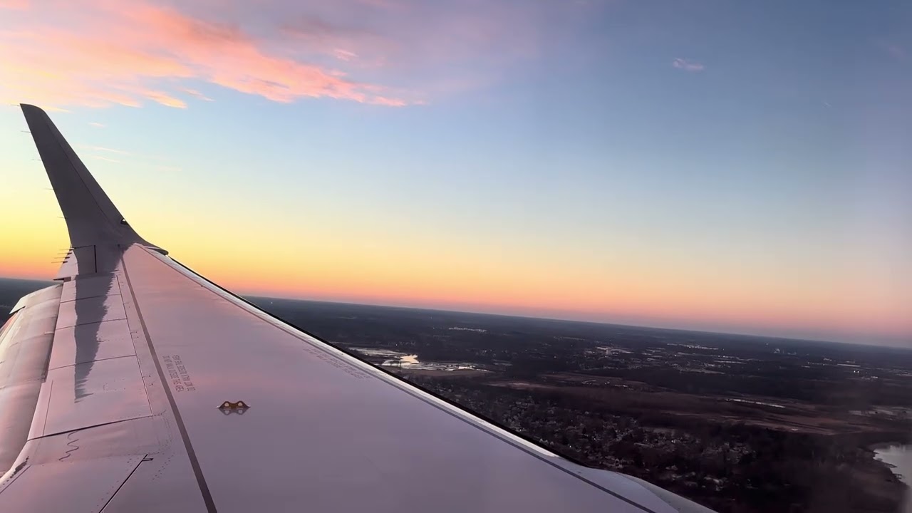 Relaxing Airplane Noise - Amnient relaxing White Noise LAX to BUF