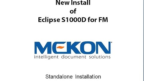 Installing Eclipse S1000D for FrameMaker OLD VERSION
