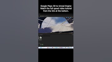 Google Maps 3D to Unreal Engine 5 #tutorial #ue5 #unrealengine #googlemaps #googleearth #gamedev