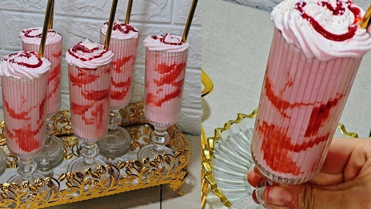 عصير الفراولة بدون 🍓بزاااف بنين وبمكونات بسيطةتخرجي كميةكبيرة تفرحي بيهاعائلتك وأكيد راح تعجبهم