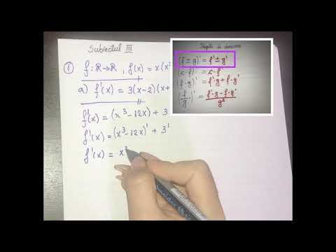 Video: Cum Se Găsește A Doua Derivată A Unei Funcții