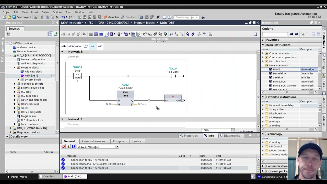 PLC Move Instruction
