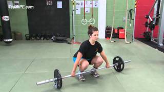 Free Weight Exercises - Snatch Grip Deadlift
