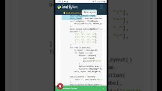 Test Running Kivy on Android using PyDroid App (source code from RealPython)