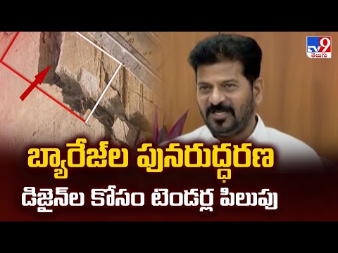 Kaleshwaram Project :  బ్యారేజ్‌ల పునరుద్ధరణ డిజైన్ ల కోసం టెండర్ల పిలుపు - TV9 - TV9