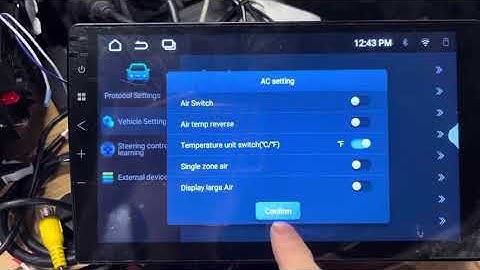 How to Change Temperature and Speed Units | Eonon A13/X6/X7 Series Car Stereo