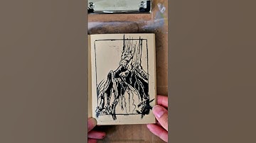 20 minute quick sketch | tree roots drawing in ink 🌳  #quicksketch #art